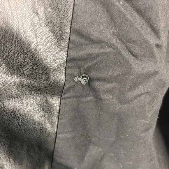 SOLD! NEW Zara Black Double Breasted Vegan Leather Belted Trench Coat Size Large - Picture 11 of 12